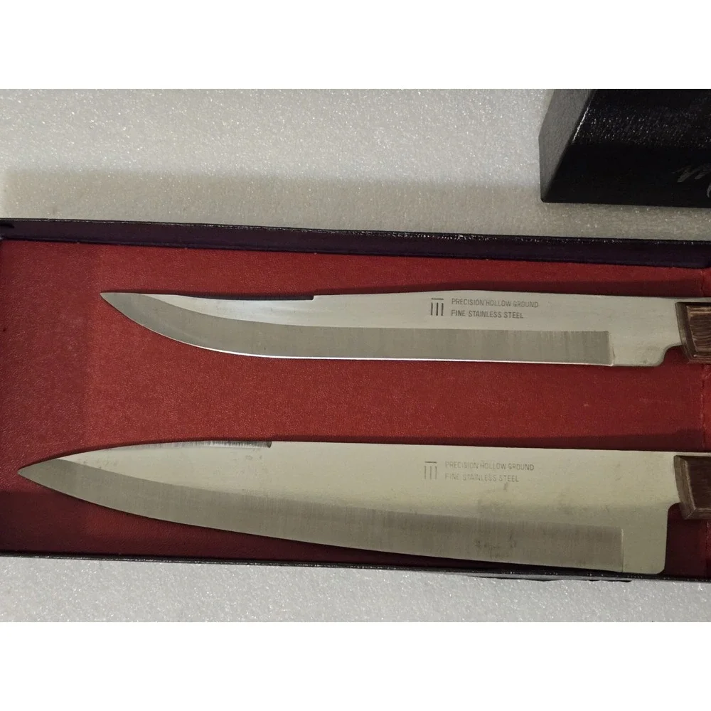 Maxam Vtg 2 Piece Carving Knife Set Precision Hollow Ground Fine Stainless Japan